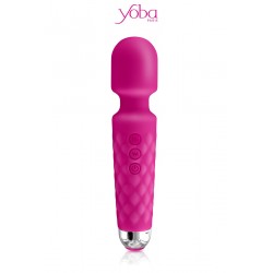 sexy Vibro Love Wand rechargeable rose - Yoba