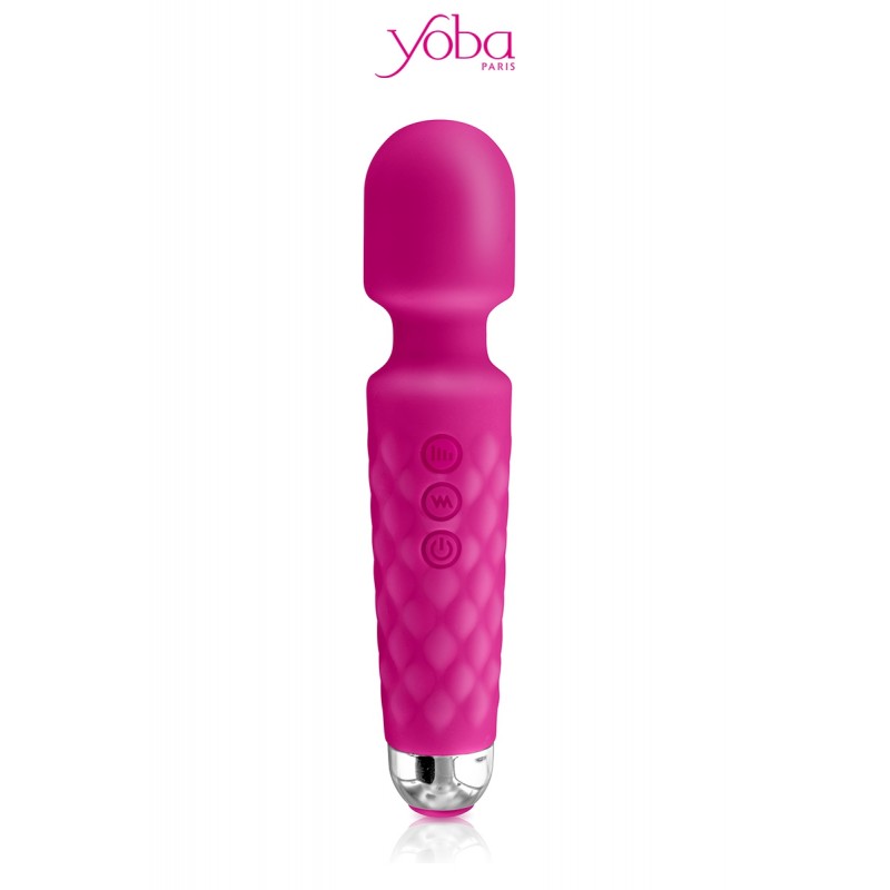 sexy Vibro Love Wand rechargeable rose - Yoba