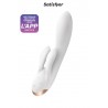 sexy Vibro Rabbit connecté Double Flex blanc - Satisfyer