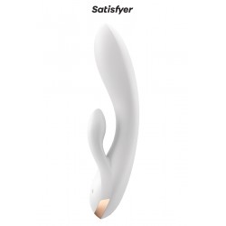 sexy Vibro Rabbit connecté Double Flex blanc - Satisfyer