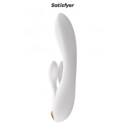 sexy Vibro Rabbit connecté Double Flex blanc - Satisfyer