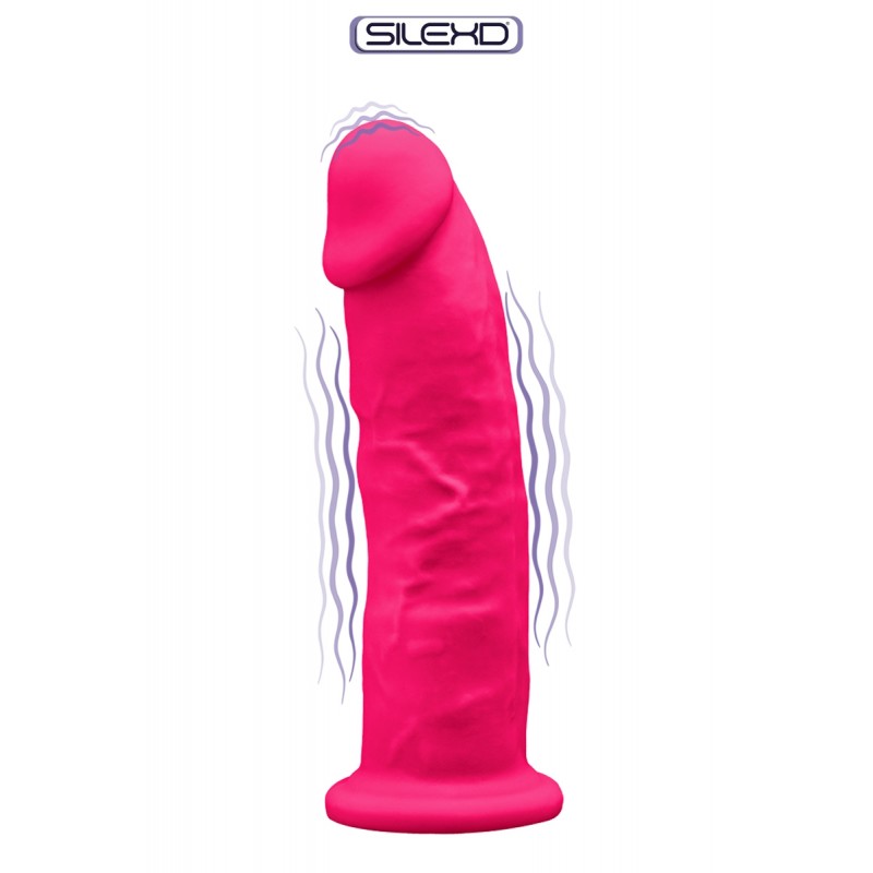 sexy Vibromasseur double densité rose 17,5 cm - SilexD