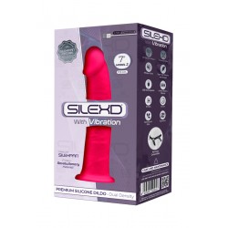 sexy Vibromasseur double densité rose 17,5 cm - SilexD