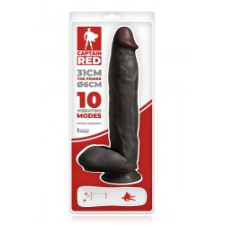 sexy Vibro XXL The Power Black 31 x 6 cm - Captain Red